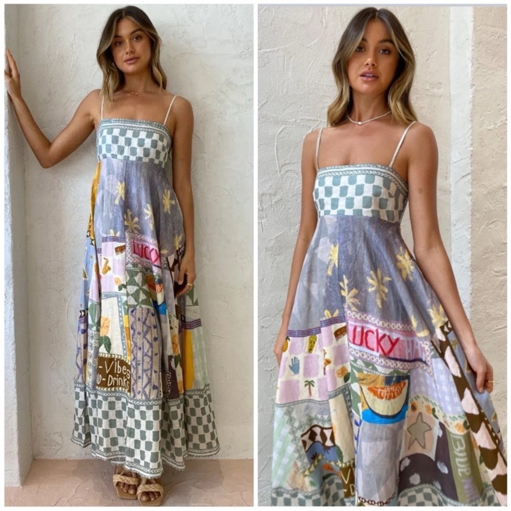 Alemais Emma Gale Linen Sundress - Picture 2 of 13